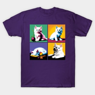 Turkish Angora Pop Art - Cute Kitties T-Shirt